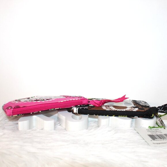 Vera Bradley Zip ID Case Bundle of 2/Cocoa Moss (New), Cupcake (Preowned) - Picture 12 of 16